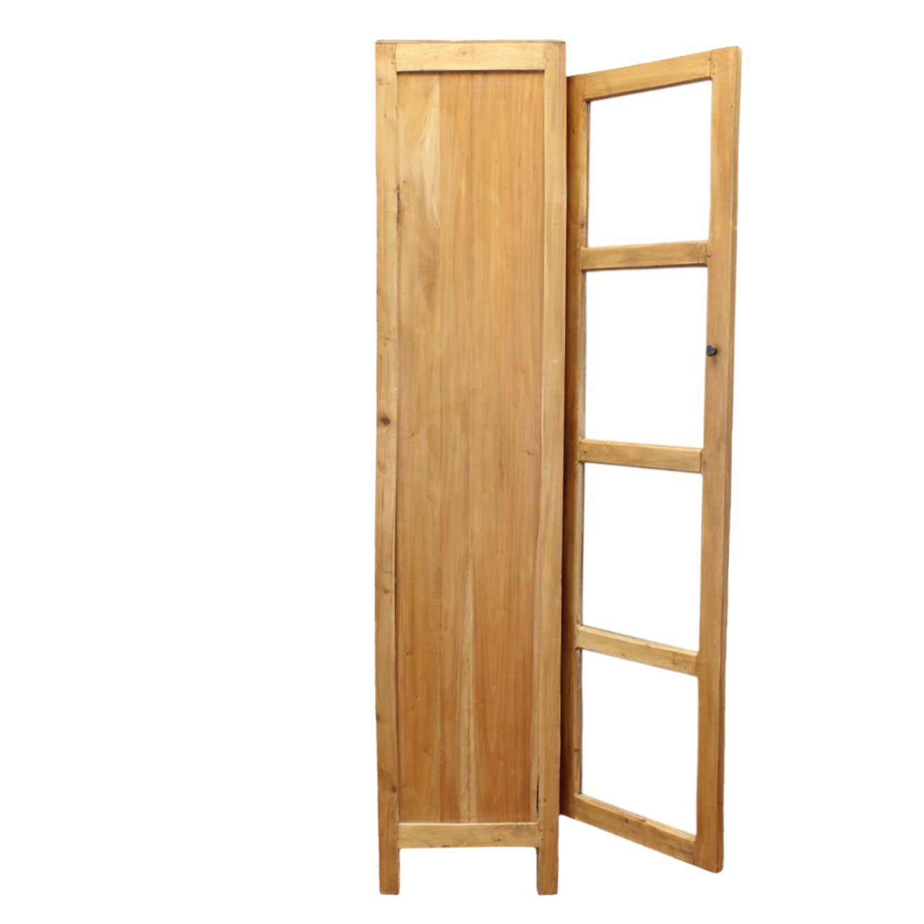 Vetrina in legno rustico 4 ripiani - CHRYSANTHEMUM