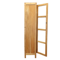 Vetrina in legno rustico 4 ripiani - CHRYSANTHEMUM