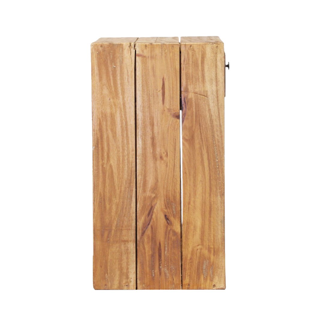 Comodino in legno rustico con cassetto - CASSIEL