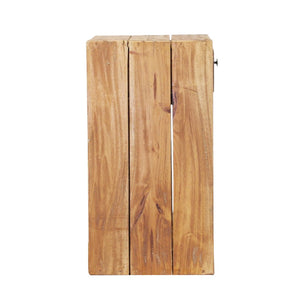 Comodino in legno rustico con cassetto - CASSIEL