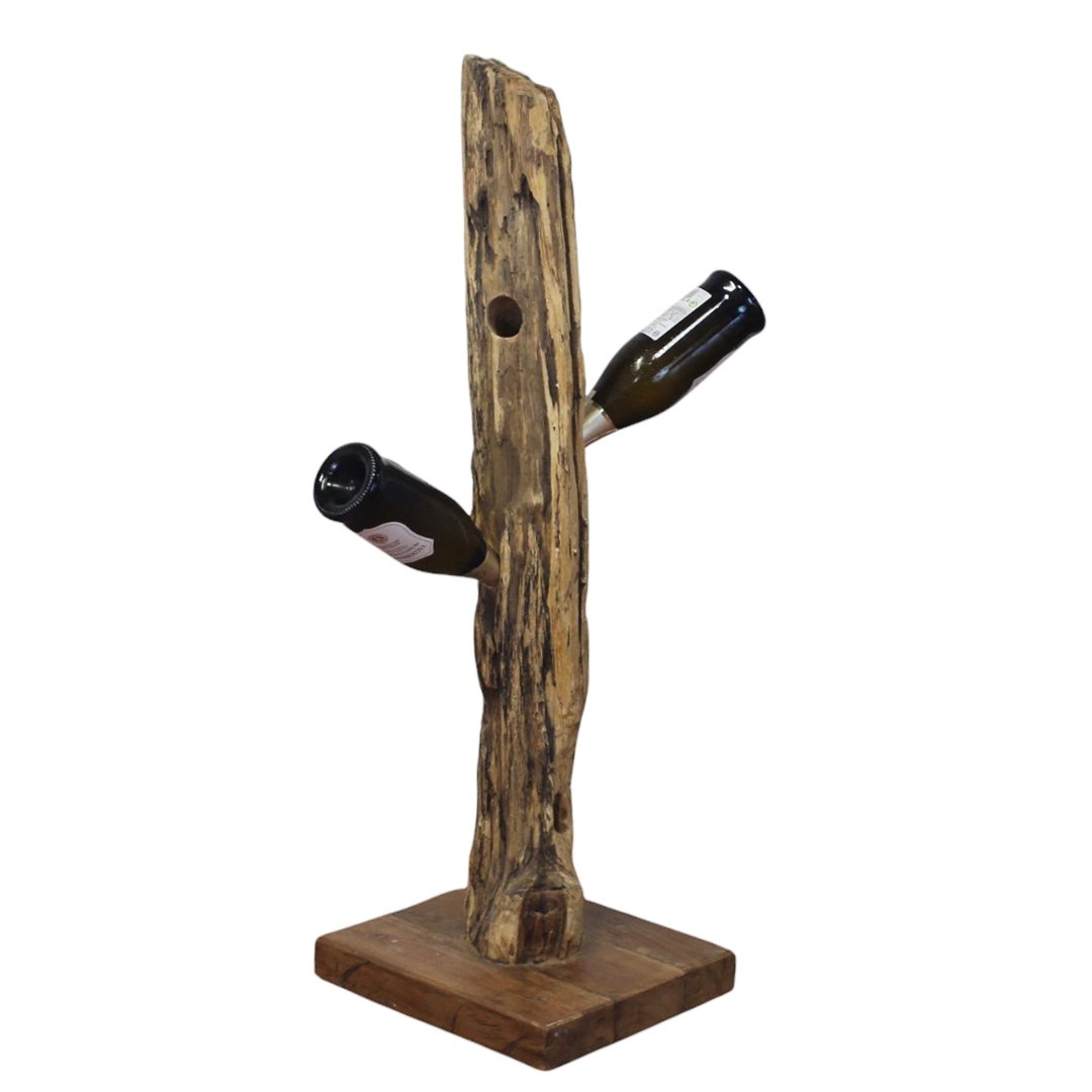 Porta bottiglie in legno rustico - CALYPSO