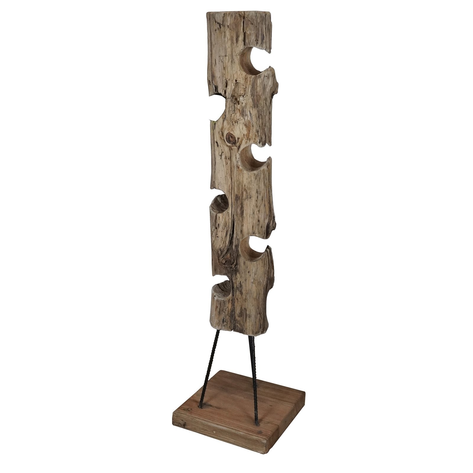 Porta bottiglie in legno rustico - BIA