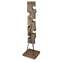 Porta bottiglie in legno rustico - BIA