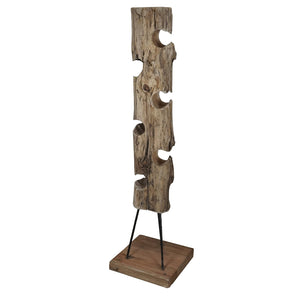 Porta bottiglie in legno rustico - BIA