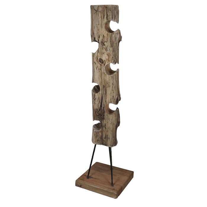 Porta bottiglie in legno rustico - BIA