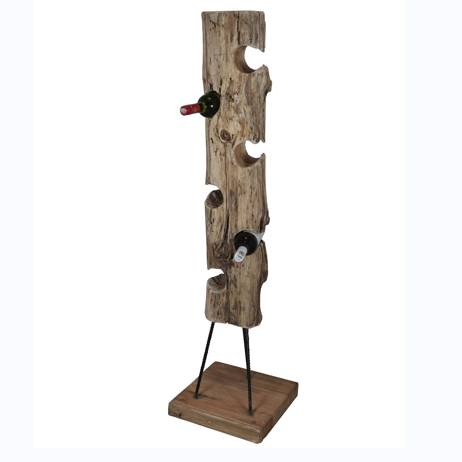 Porta bottiglie in legno rustico - BIA