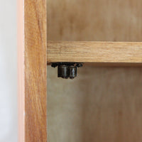 Mobile colonna in legno rustico 2 ante 2 ripiani - AUGUSTA