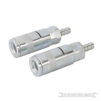Set di accoppiatori rapidi per tubi a aria compressa Silverline 2 pezzi
