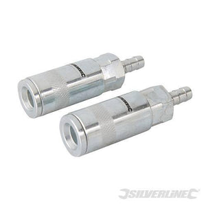Set di accoppiatori rapidi per tubi a aria compressa Silverline 2 pezzi