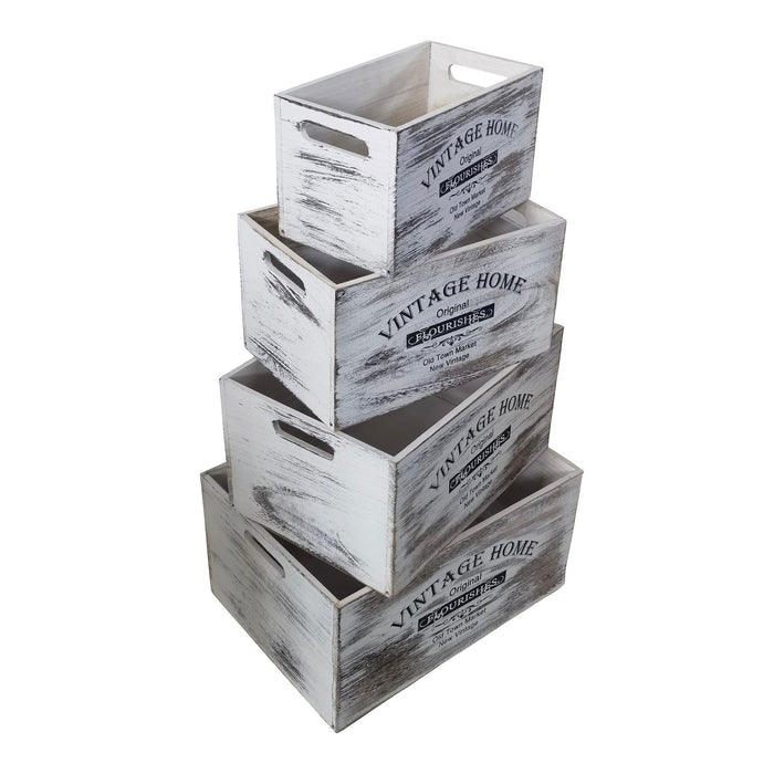 Set di cassette in legno contenitori decorative - PONTIUS