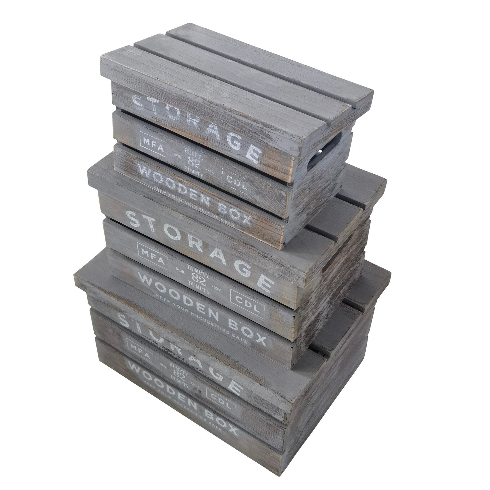 Set di cassette in legno contenitori decorative - OSIRIS