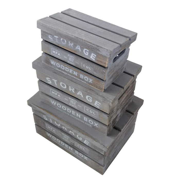 Set di cassette in legno contenitori decorative - OSIRIS