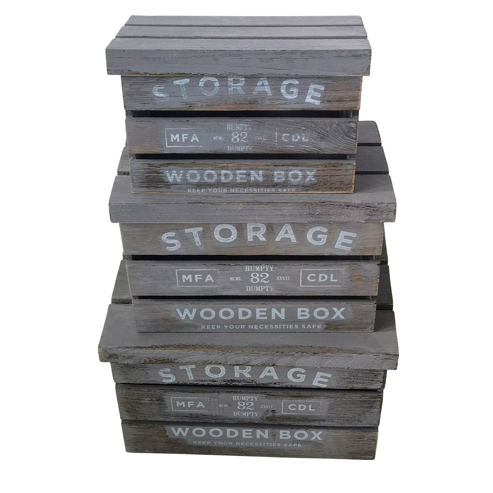 Set di cassette in legno contenitori decorative - OSIRIS