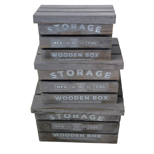 Set di cassette in legno contenitori decorative - OSIRIS