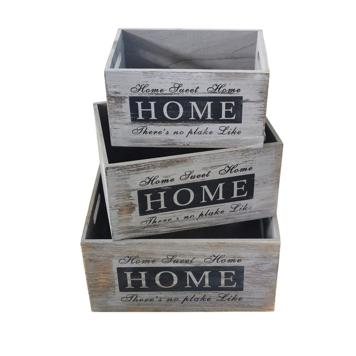 Set di cassette in legno contenitori decorative - NEREUS