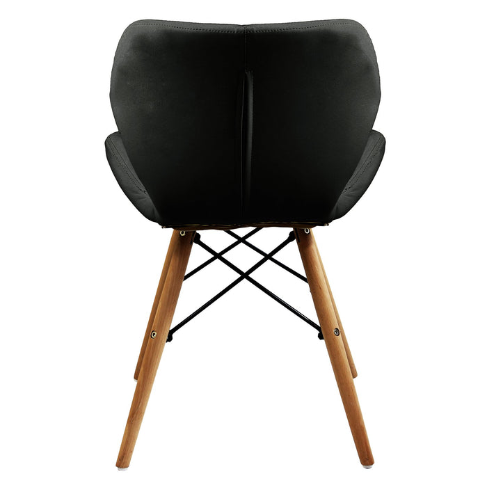 Poltrona scandinava da interno imbottita - DERVA