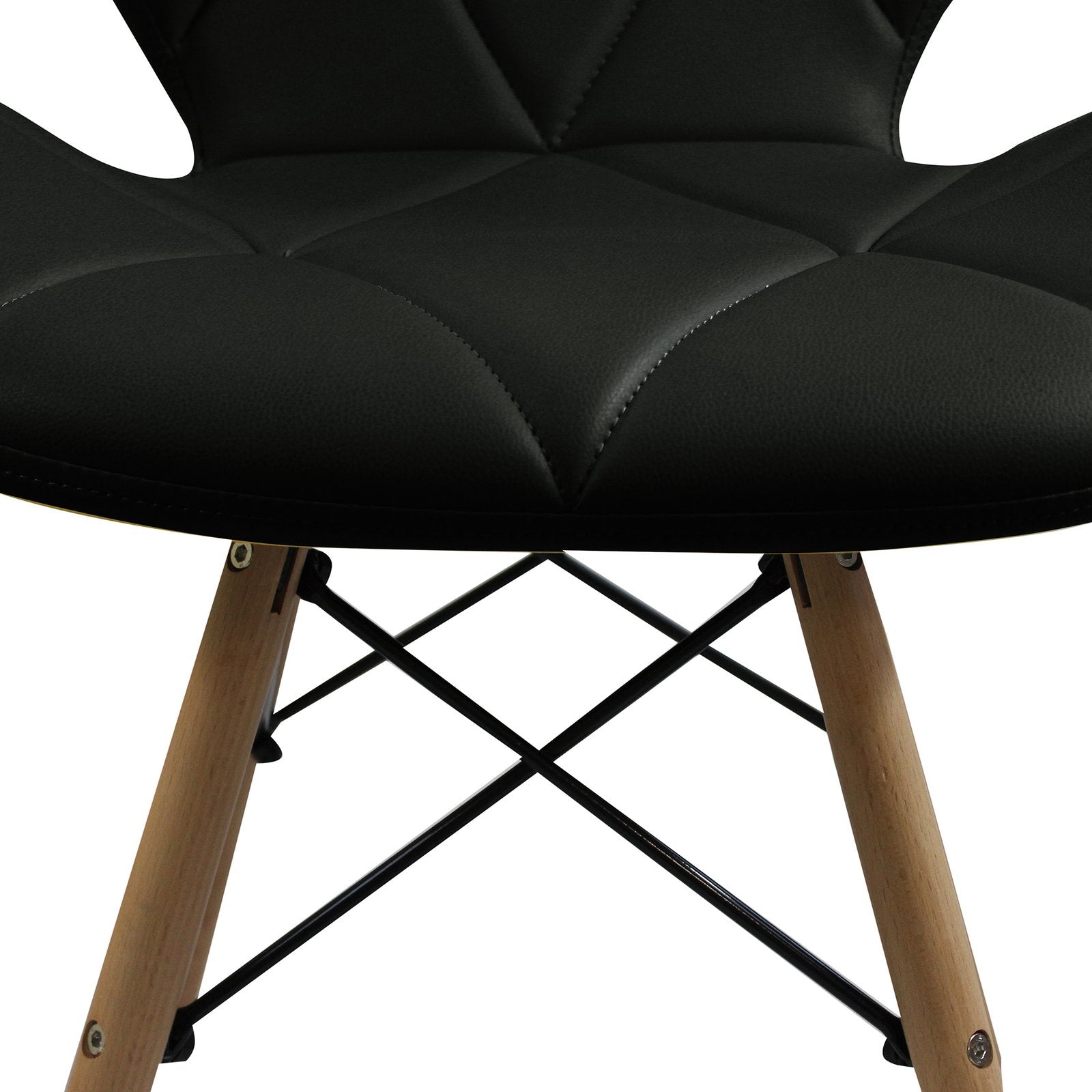 Poltrona scandinava da interno imbottita - DERVA