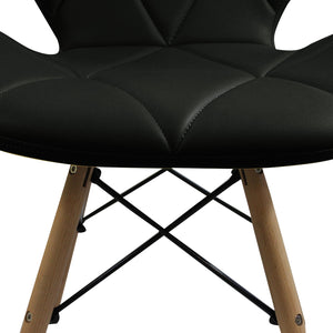 Poltrona scandinava da interno imbottita - DERVA