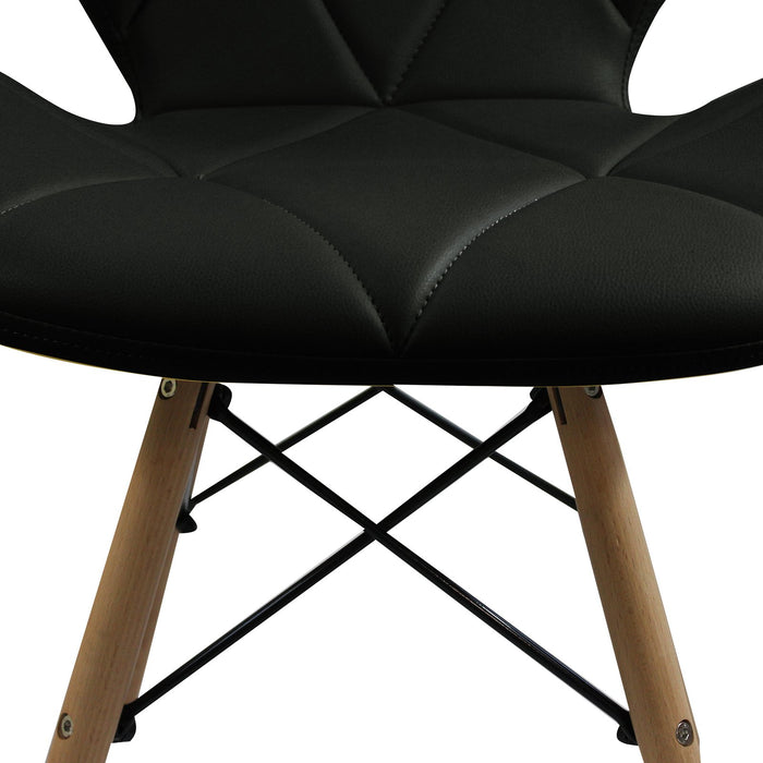 Poltrona scandinava da interno imbottita - DERVA