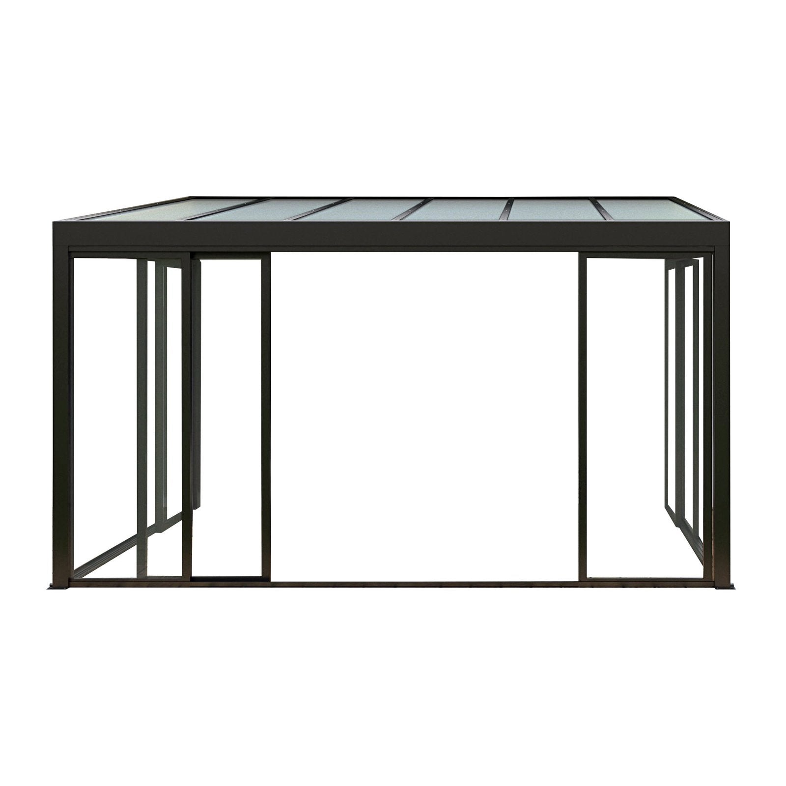 Veranda addossata con tetto in policarbonato - VIOLA