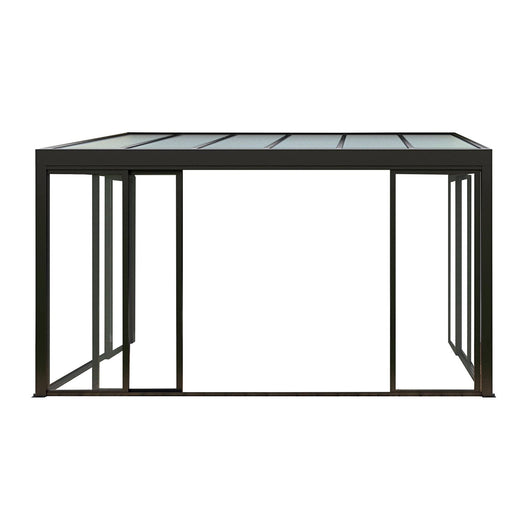 Veranda addossata con tetto in policarbonato - VIOLA