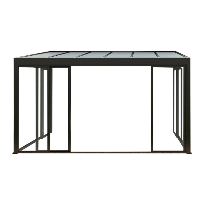 Veranda addossata con tetto in policarbonato - VIOLA