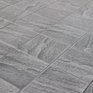 Tavolo da giardino in acciaio e mosaico - LIVIA