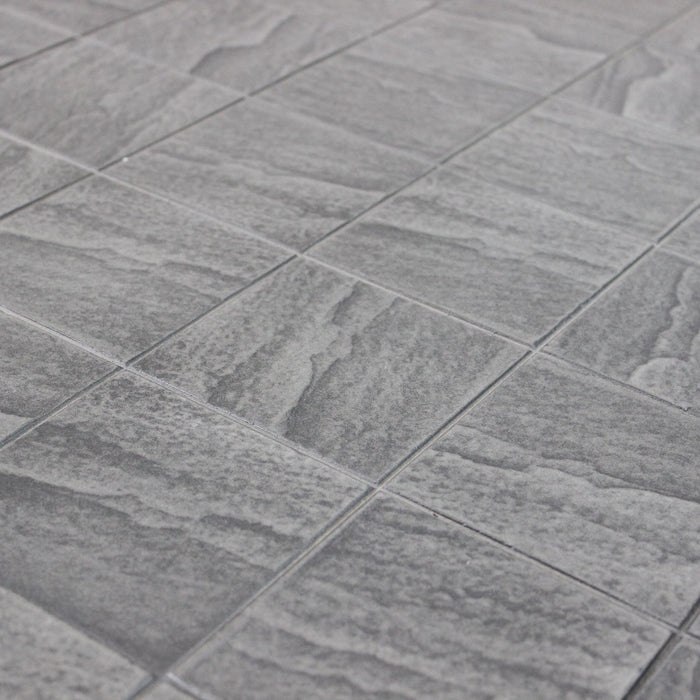 Tavolo da giardino in acciaio e mosaico - LIVIA