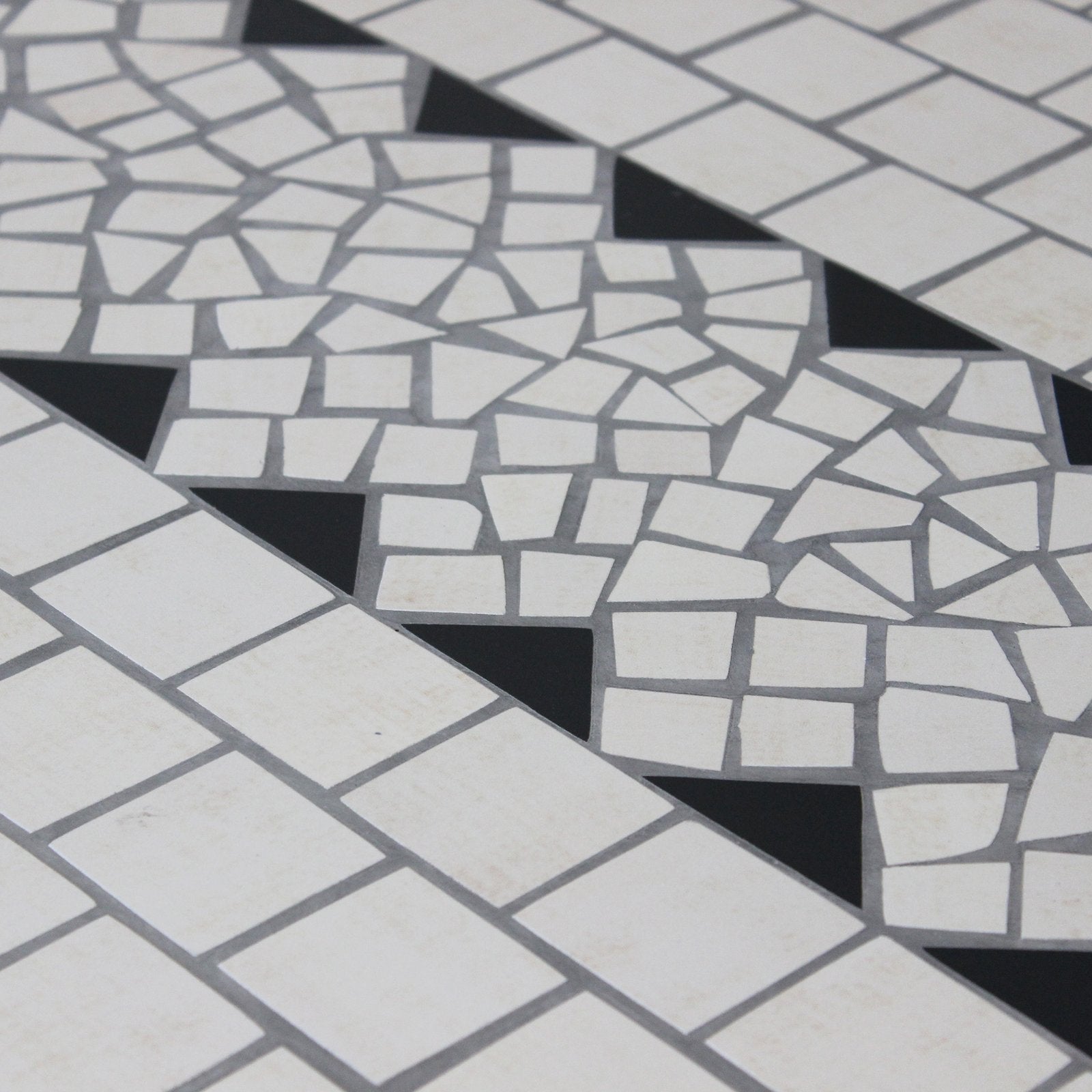 Tavolo da giardino in acciaio e mosaico - ORIANA