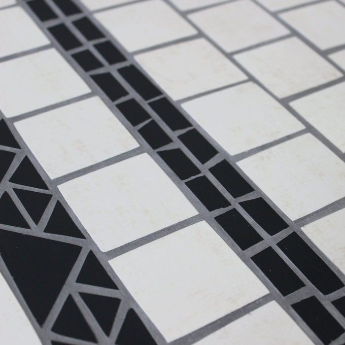 Tavolo da giardino in acciaio e mosaico - ORIANA