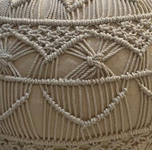 Pouf da giardino macramè - CLAUDIO