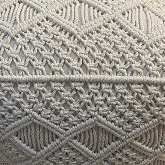 Pouf da giardino macramè - ANGELO