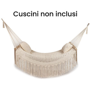 Amaca in corda macramè da esterno - VALERIA