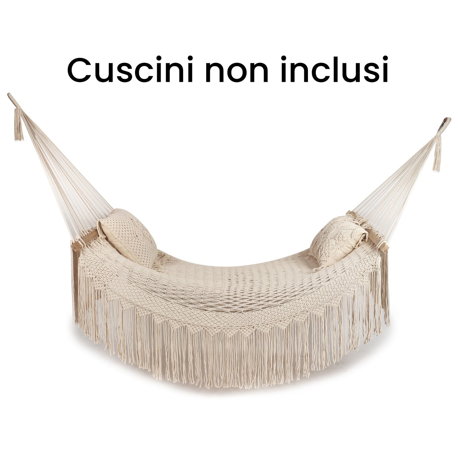 Amaca in corda macramè da esterno - VALERIA