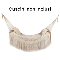 Amaca in corda macramè da esterno - VALERIA