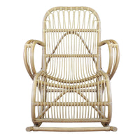 Poltrona dondolo da giardino in bamboo - IGNATIUS