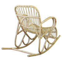 Poltrona dondolo da giardino in bamboo - IGNATIUS