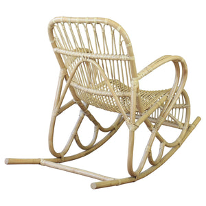 Poltrona dondolo da giardino in bamboo - IGNATIUS