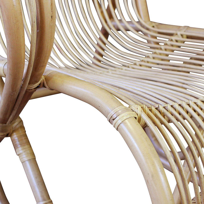 Poltrona dondolo da giardino in bamboo - IGNATIUS