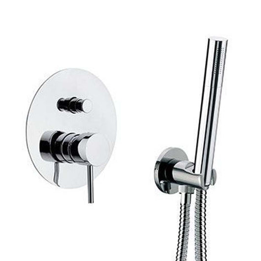 Set completo doccia dotato di soffione minimale anticalcare dotato supporto lusso - serie suvi