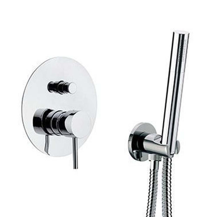 Set completo doccia dotato di soffione minimale anticalcare dotato supporto lusso - serie suvi