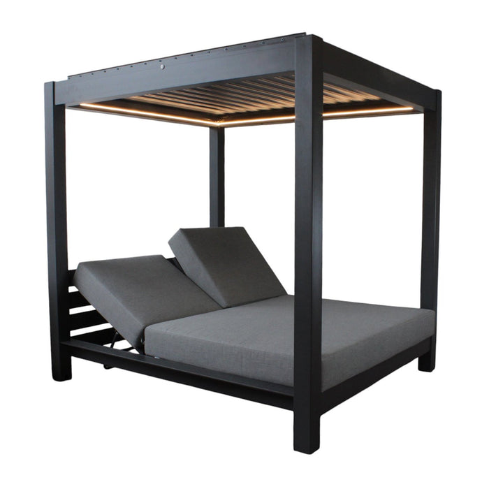 Gazebo letto da giardino con led - XANDER