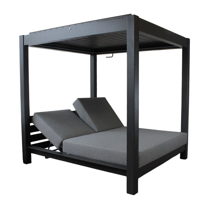 Gazebo letto da giardino con led - XANDER