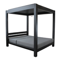 Gazebo letto da giardino con led - XANDER