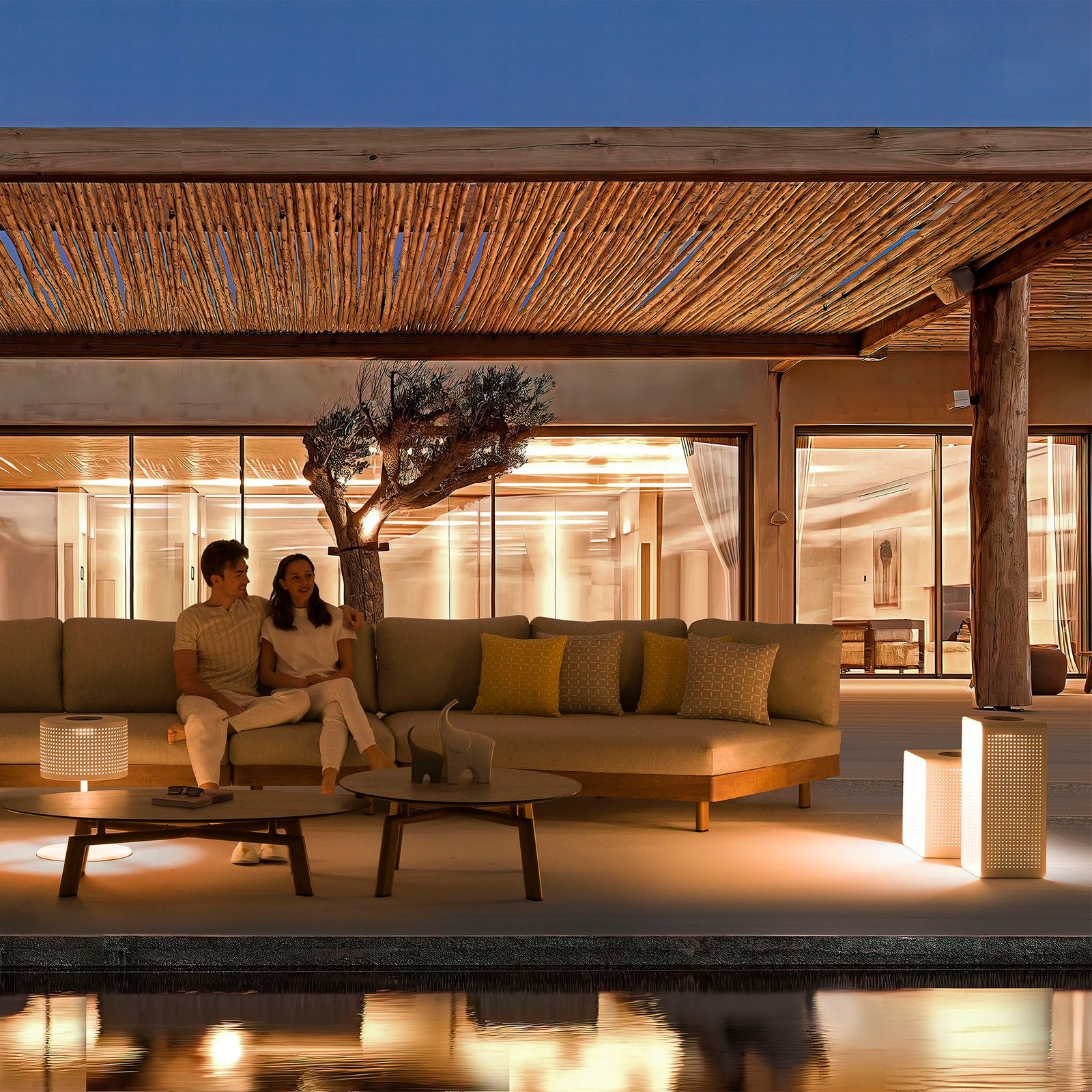 Divano da giardino modulo angolare sx - ULRIC