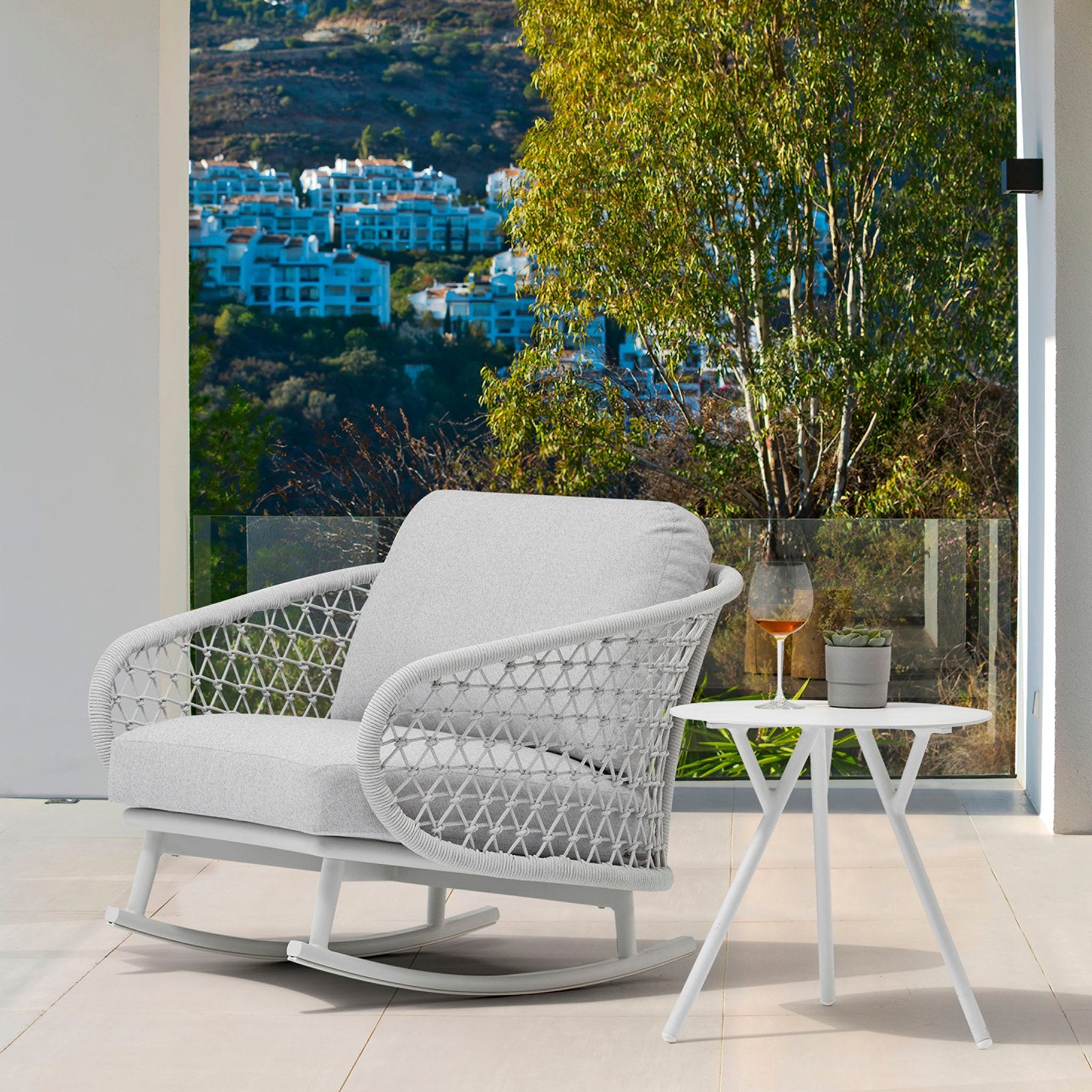 Poltrona a dondolo da giardino - PERRIN