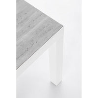 Tavolino Alluminio Bianco Moderno da Esterno 50x50 - BREEZE