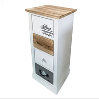 Cassettiera mobiletto per bagno camera - QUORUM Colore: #REF!