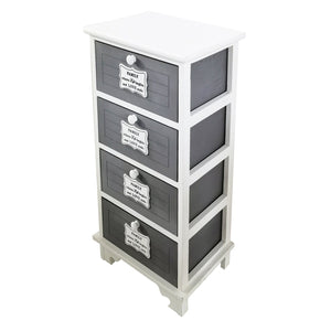 Cassettiera mobiletto per bagno camera - JANUS Colore: Grigio