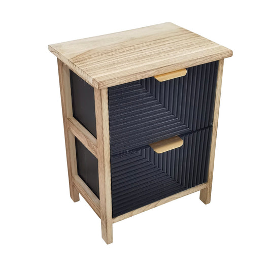 Cassettiera mobiletto per bagno camera - HALIA Colore: Nero